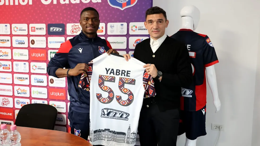 Francois Yabre, prezentat de FC Bihor! Fundașul central, convins și el să vină la Oradea de Claudiu Keșeru: ”Vreau să rămân cât mai mult posibil aici”