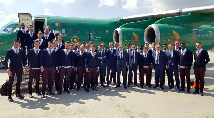 FOTO Steaua a ajuns în Turcia cu avionul personalizat. Osmanlispor - Steaua, joi, de la 22:05. Cinci jucători lăsați 