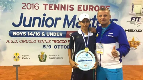 Varianta în miniatură a lui Djokovic vine din România! Radu Papoe a câștigat Turneul Campionilor la categoria U14
