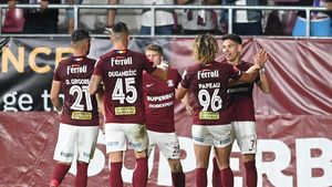 Rapid o învinge pe CS Mioveni și egalează Farul, dar rămâne pe locul 2 în Superliga. Luckassen aduce victoria giuleștenilor