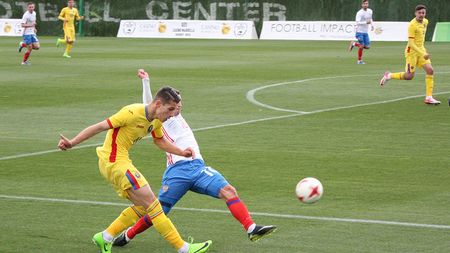 Eșec usturător pentru România U21 în fața Rusiei. Ianis Hagi a dat o pasă de gol. Ce jucători a folosit Daniel Isăilă