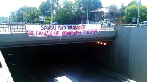 Mesajul fanilor lui Dinamo pentru Platini:** „Sandu și Dragomir au distrus fotbalul”