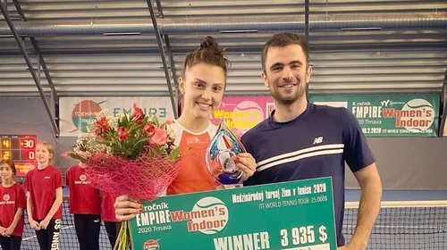 Jaqueline Cristian, victorie în finala turneului ITF de la Trnava. Adversara a abandonat în setul doi