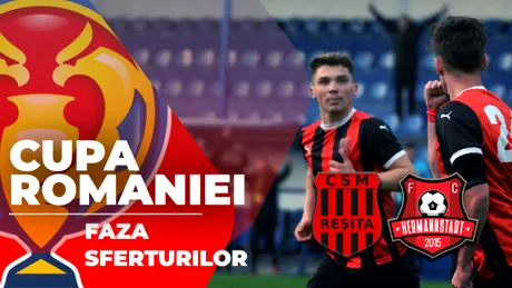Aventura Reșiței în Cupa României s-a încheiat urât în sferturi! Trupa lui Flavius Stoican a fost sparring-partner pentru AFC Hermannstadt