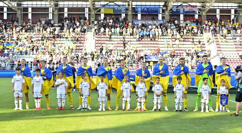 Cutremur la EURO 2023, în grupa României U21! Ucraina a folosit doi fotbaliști fără drept de joc cu Croația: pierde meciul la masa verde?!