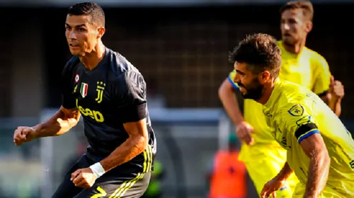 Chievo – Juventus 2-3. Meci nebun la debutul lui Cristiano Ronaldo! Campioana a revenit și s-a impus grație unui gol marcat în prelungiri