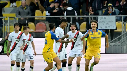 Daniel Boloca, singurul român care a strălucit în meciul Frosinone – Genoa, derby-ul echipelor deja promovate în Serie A! Gol marcat de mijlocașul central! Ce au făcut Radu Drăgușin și George Pușcaș