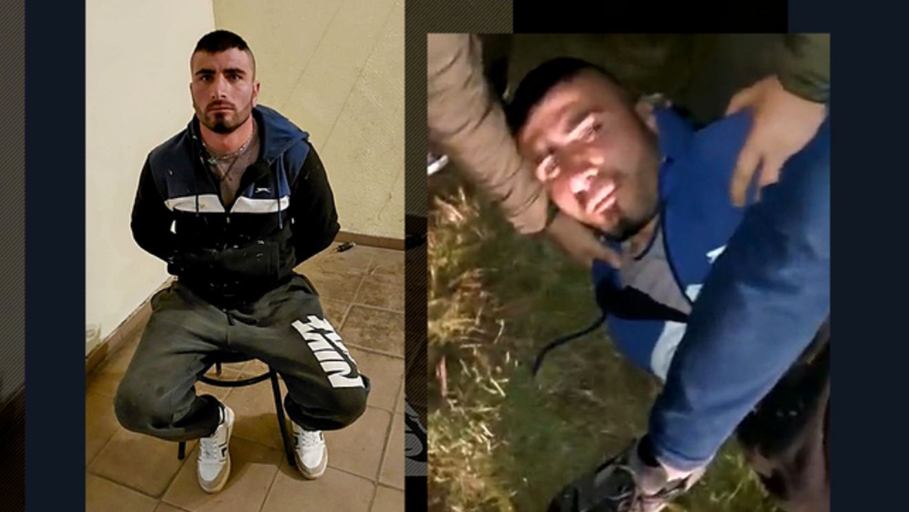 Primele imagini cu momentul prinderii fostului boxer Laurențiu Lăcătușu, principalul suspect în cazul crimei milionarului din Sibiu!