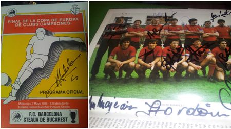 7 MAI 1986 | Două erori mari ale spaniolilor la Sevilla. "Steaua de Budapest", așa scria pe programul de meci VIDEO | "Basca de culoare roșie n-a mai ajuns la fotbaliști pentru că era inscripționată Steau în loc de Steaua"