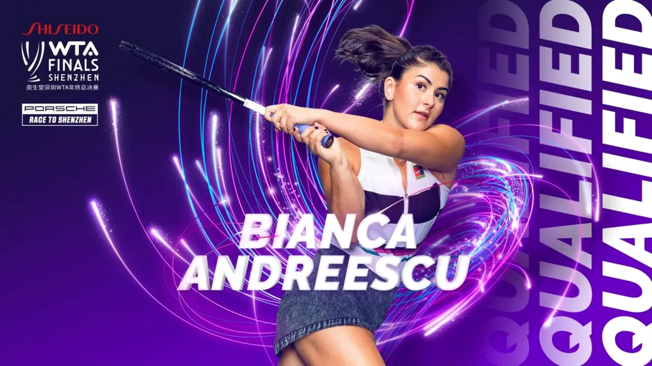 Turneul Campioanelor 2019 | Tot ce trebuie să știi despre Bianca Andreescu: mezina competiției de la Shenzhen 