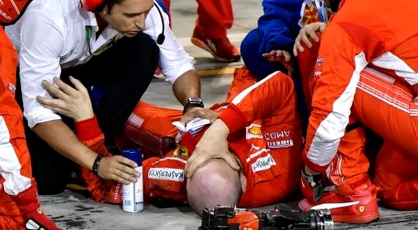 Verdictul medicilor în cazul mecanicului accidentat de Kimi Raikkonen în Bahrain