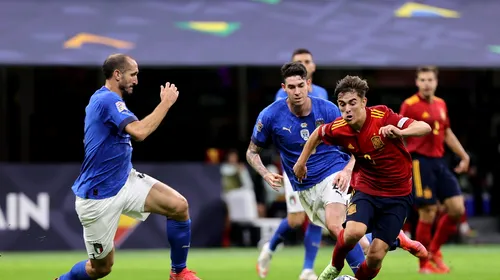 Italia – Spania, scor 1-2, în semifinalele Ligii Națiunilor! Ibericii opresc seria italienilor de 37 de meciuri fără înfrângere