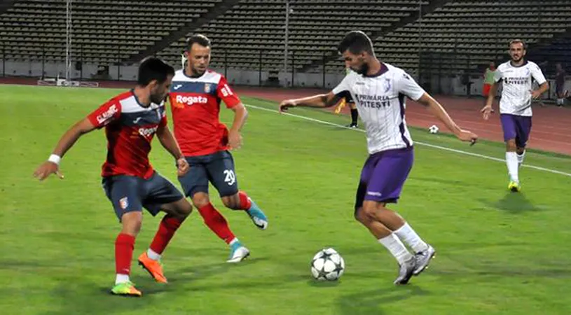 FC Argeș primește vizita Chindiei în etapa 10.** Piteștenii vor să repete rezultatul obținut la Pitești în amicalul din vară. 