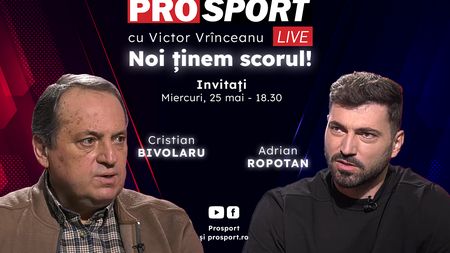 ProSport Live, o nouă ediție pe prosport.ro! Cristian Bivolaru și Adrian Ropotan vin să discute despre noul milionar de la Rapid și despre șansele ca Dinamo să se salveze de la retrogradare