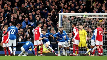 Lovitură grea pentru Arsenal în Premier League: trupa lui Mikel Arteta, învinsă de Everton într-o partidă crucială în lupta pentru titlu!