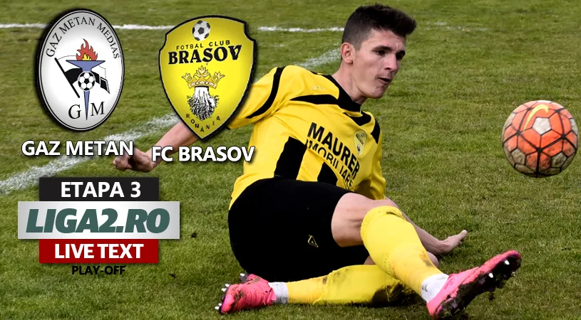Gaz Metan - FC Brașov 3-1.** Mediașul arată forță cu Pustai pe bancă și se distanțează la 8 puncte de 