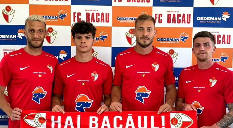 FC Bacău a prezentat primele patru achiziții ale verii! Lotul pe care mizează Constantin Enache în acest moment