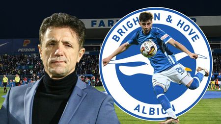 Răsturnare de situație cu transferul lui Adrian Mazilu la Brighton! Gică Popescu, anunț care bagă în ceață afacerea de milioane de euro: „Nu avem oferta pe masă”