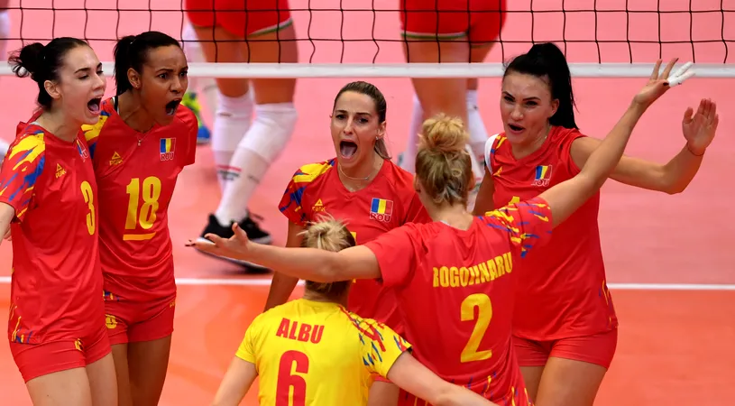 Victorie de senzație a naționalei feminine de volei la Campionatul European, în fața a 3.000 de suporteri fanatici magiari: România - Ungaria 3-1! 