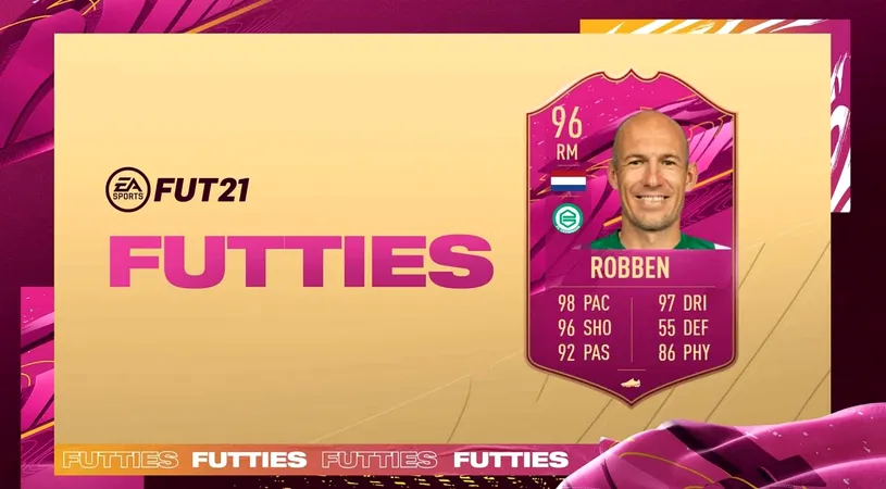 Un nou card ofensiv lansat în FIFA 21! Ce atribute a primit Arjen Robben din partea EA Sports