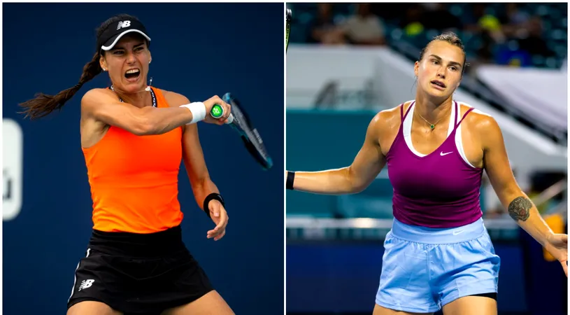 Incredibila Sorana Cîrstea a învins-o pe Aryna Sabalenka și s-a calificat în semifinale la Miami! Victoria carierei pentru româncă