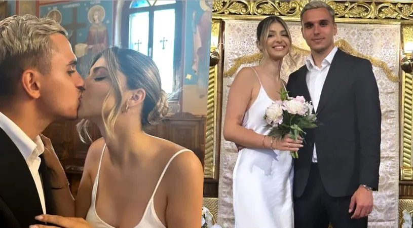 Cristi Manea s-a căsătorit religios cu mama fiicelor sale! Primele imagini de la nunta fotbalistului cu tânăra influenceriță | FOTO 