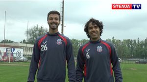 VIDEO | Brazilienii Stelei! "Știam că a câștigat Cupa Campionilor Europeni. Istoria e aici, cu Marius Lăcătuș, cu Fane Iovan"