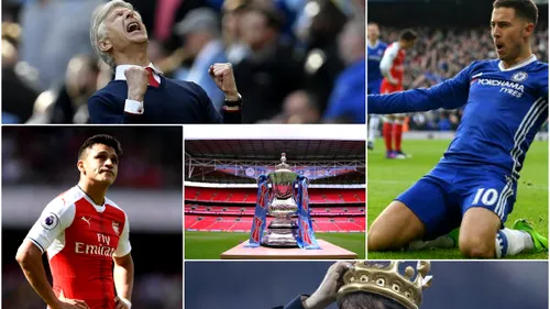 Sezon salvat pentru Wenger! Arsenal câștigă Cupa Angliei, pe Wembley, după 2-1 cu Chelsea. Alexis Sanchez și Ramsey au marcat golurile 