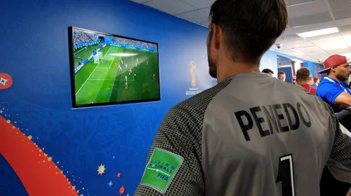 Reacția lui Penedo la finalul primului meci din carieră la Cupa Mondială