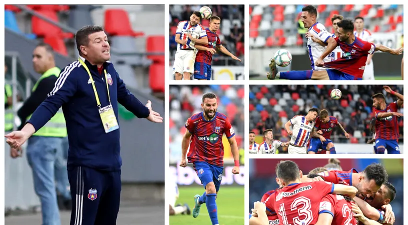 Steaua a învins SC Oțelul utilizând tactica gălățenilor. Daniel Oprița: ”Am încercat să câștig și eu cu armele lor, să fac un antijoc în unele momente.” Antrenorul, îngrozit de ce a făcut Jandarmeria cu suporterii