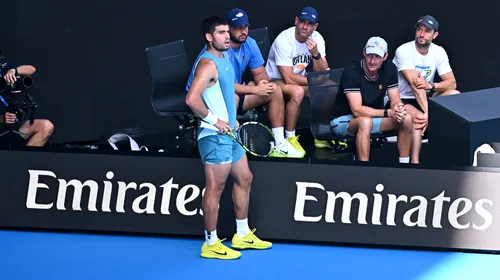 „E o nebunie ce ai făcut tu”. Carlos Alcaraz a răbufnit împotriva arbitrului de scaun la Australian Open