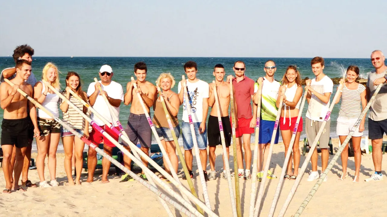 Cu prăjina pe mare! Primul concurs de prăjină pe nisip din România