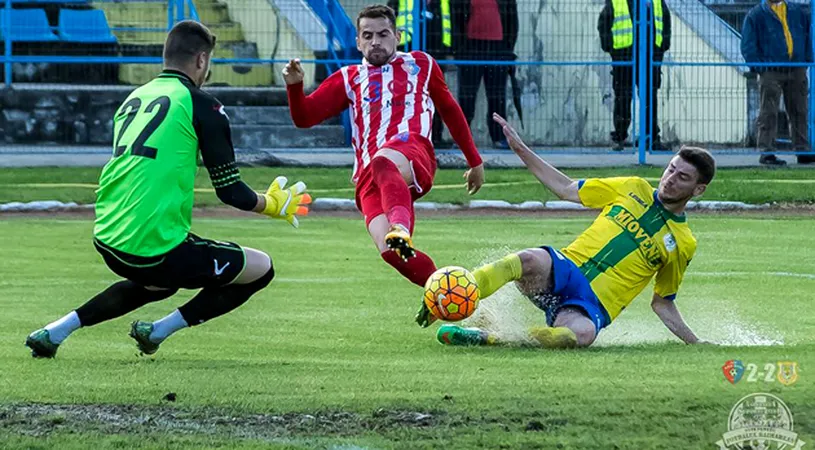 Meciul penalty-urilor.** FCM Baia Mare și CS Mioveni au remizat după ce trei goluri din cele patru le-au înscris de la punctul cu var