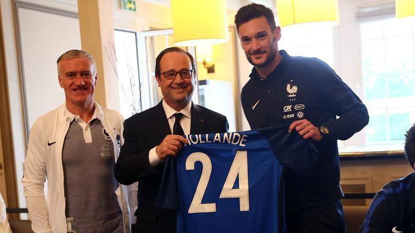 FOTO | Joacă și Hollande cu noi? Declarație dată după vizita în cantonamentul naționalei Franței: "Trebuie să evoluez pe toate posturile"