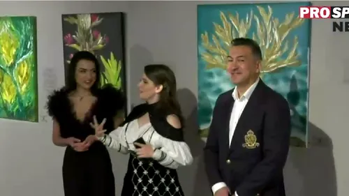 Kira Hagi, eveniment spectaculos în București! Fiica „Regelui” a lansat o expoziție de pictură. „Tata mă susține în tot ceea ce fac!”