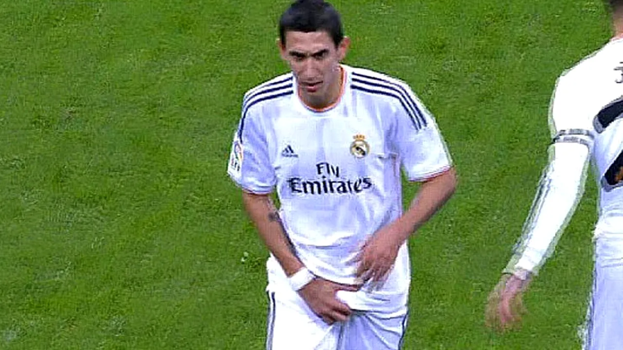 Reacție golănească a lui Di Maria după ce a fost înlocuit cu Bale! Gestul care a iscat un imens scandal la Madrid! Justificația jucătorului și anunțul lui Ancelotti VIDEO 
