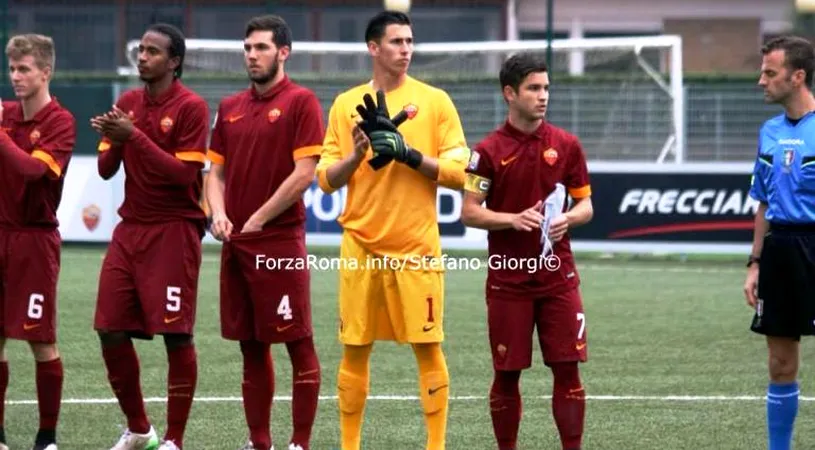 Ionuț Pop dezvăluie din experiența pe care o trăiește la AS Roma.** Portarul dă sfaturi tinerilor jucători