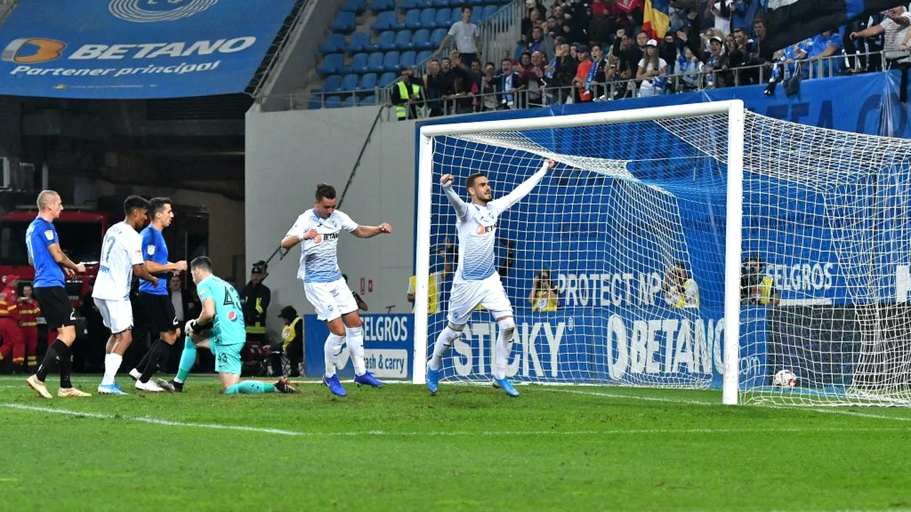 Craiova - Viitorul 3-1. Oltenii au întors rezultatul, după ce oamenii lui Hagi au condus. Pițurcă, prima victorie pe ”Oblemenco”