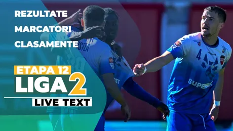 Etapa 12 Liga 2 | Reșița și Ceahlăul dau lovitura la ultima fază, din penalty. AFC ASA pierde, Chindia se împiedică din nou, Corvinul ia toate punctele de la Bistrița