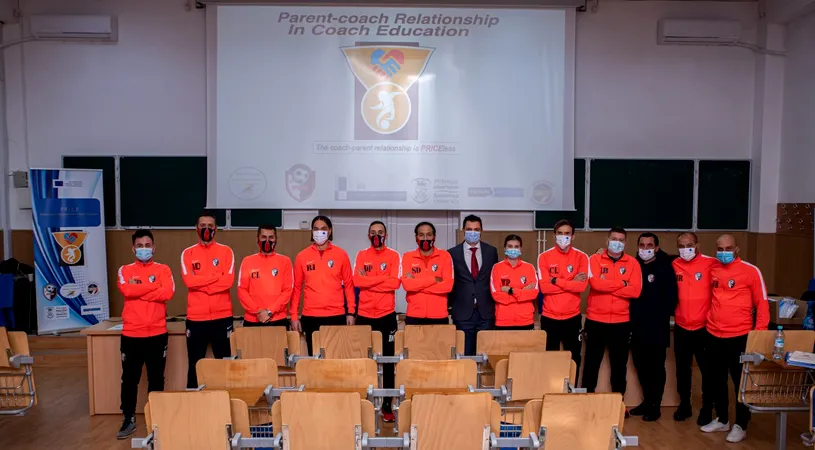 Proiect inedit în România! Parteneriat internațional pentru dezvoltarea relației dintre antrenorii de fotbal și părinți | FOTO & VIDEO
