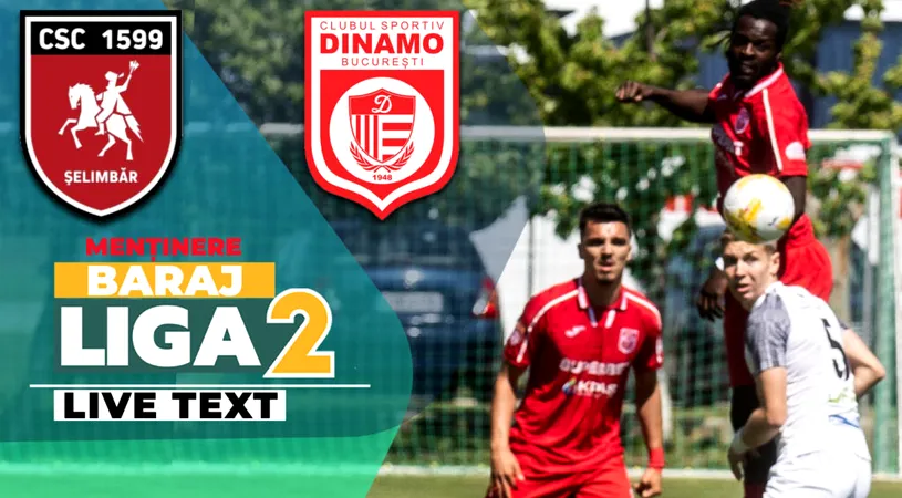 CSC Șelimbăr câștigă barajul cu CS Dinamo după ce a deschis scorul dintr-un penalty controversat acordat de Flueran. Sibienii rămân în Liga 2, bucureștenii retrogradează în Liga 3