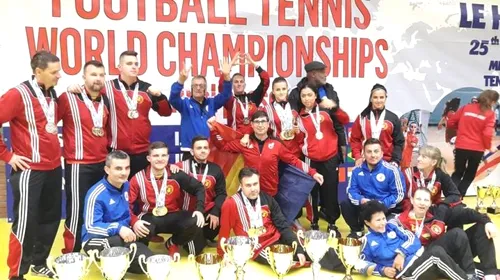 România a cucerit șapte medalii de aur și una de argint la Campionatul Mondial de Fotbal-Tenis