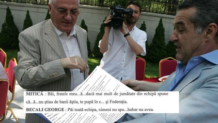 Mitică spre Gigi: "Dacă echipa spune că nu știa de bani, te pupă în c... și Federația!"