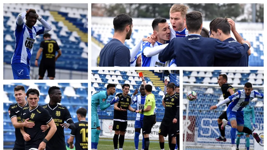 În sfârșit, victorie în Copou! Poli Iași revine de la 0-1 și învinge Unirea Slobozia cu 3-1, după un meci în care oaspeții au acuzat dur arbitrajul