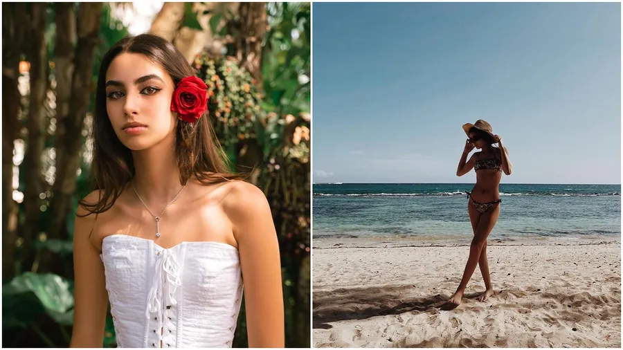 Adriana (stânga) și Maya (dreapta) Mutu, fiicele lui Adrian Mutu din căsătoria cu Consuelo Matos