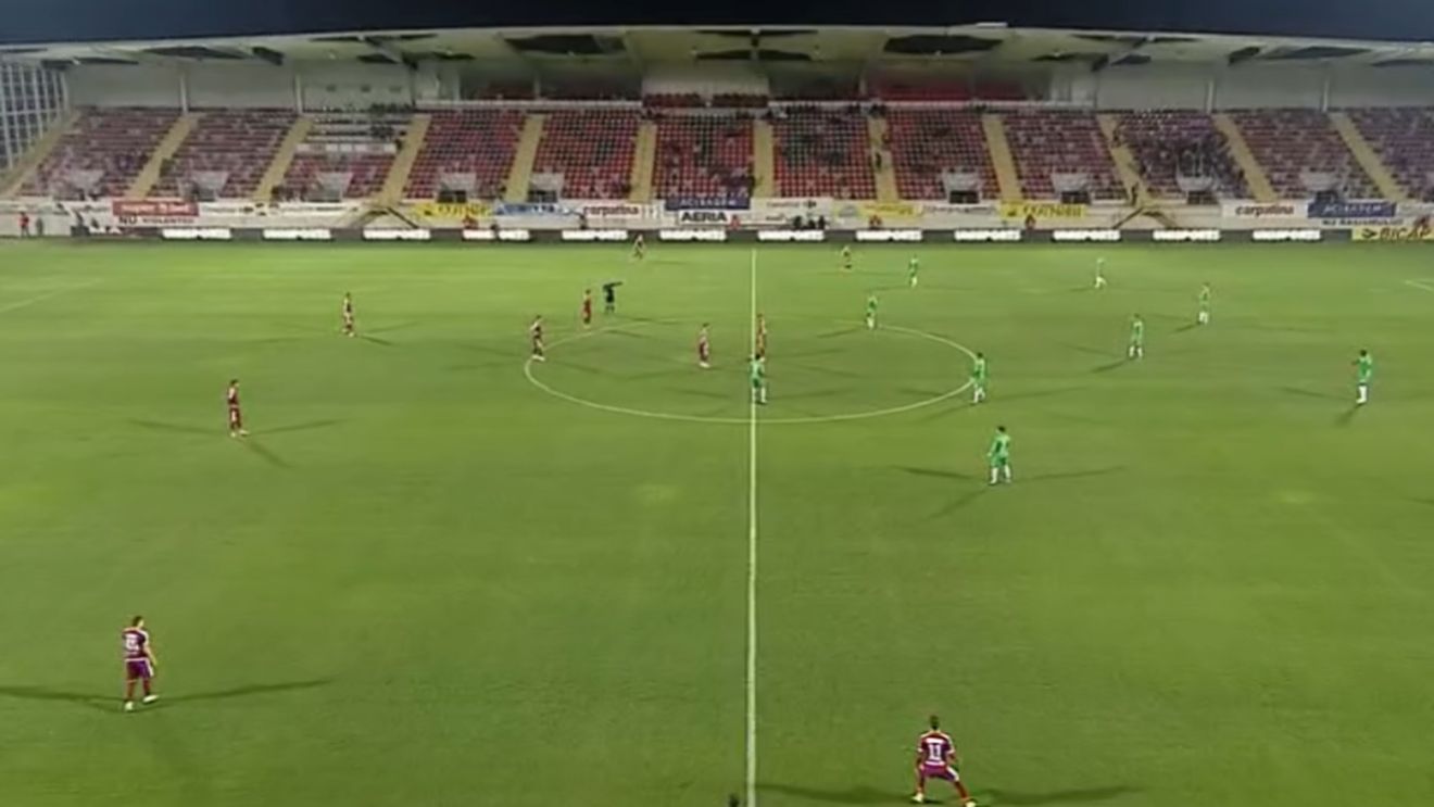Nu astfel de recorduri trebuie doborâte! Imagini înfiorătoare cu stadionul din Giurgiu în Voluntari - Concordia. Câți suporteri au fost în tribunele arenei | FOTO 