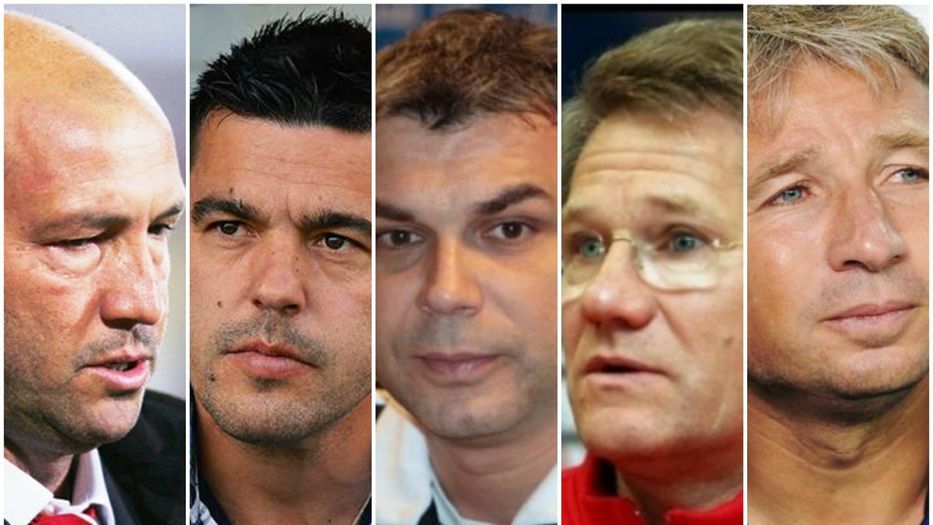 În ce "formă" sunt favoriții la postul de selecționer al României: Olăroiu și Petrescu - pe val, BÃ¶lÃ¶ni răsuflă greu, Contra se încălzește, Zenga se odihnește. Înainte să vină Piți, Al Ittihad e lider în Arabia Saudită
