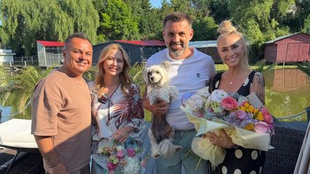 Întâlnire de gradul zero la Snagov: Anamaria Prodan, Zeljko Kopic și Florentin Petre! Nici câinele identic cu al lui Cristiano Ronaldo n-a lipsit
