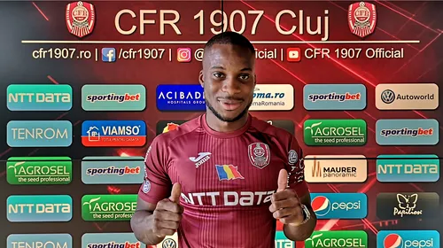 OFICIAL | CFR Cluj a anunțat un nou transfer. Jucătorul trecut prin Premier League și Ligue 1 a semnat pe trei ani cu CFR Cluj