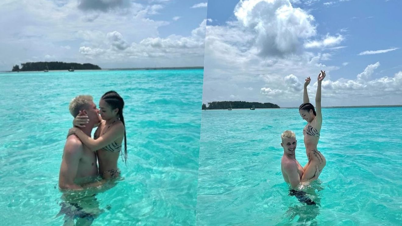 Portarul FCSB îi dă peste nas lui Gigi Becali. Imagini fierbinți cu iubita într-o destinație exotică. FOTO